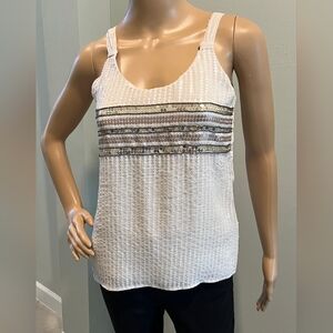 White House Black Market Sequins Tank Top in Size XXS